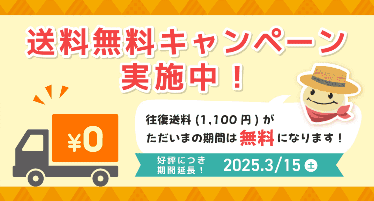 送料無料キャンペーン実施中